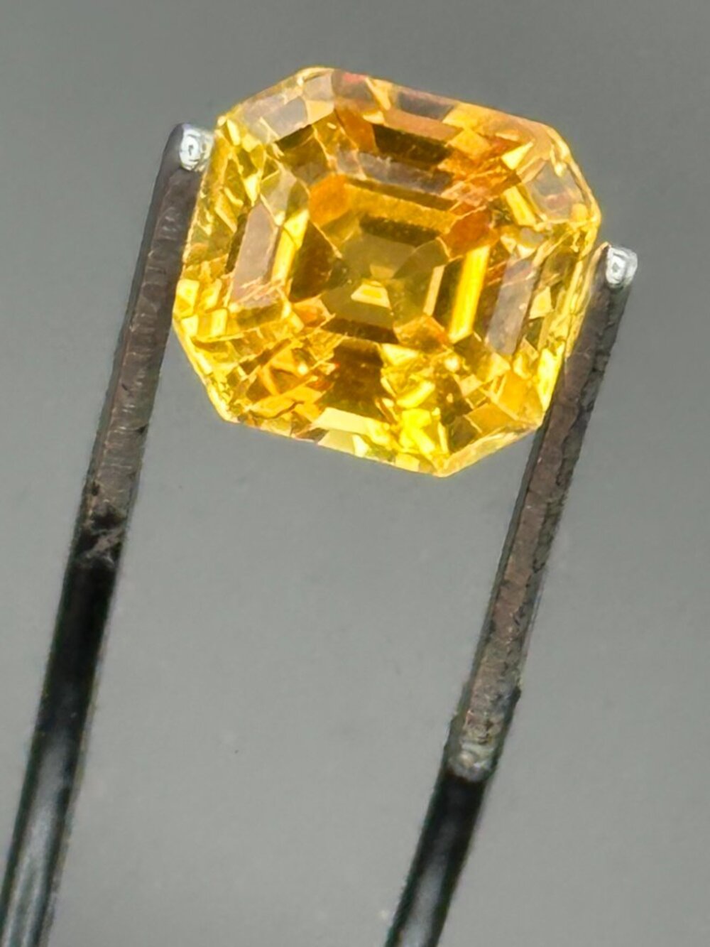 Certified Bright Yellow-Orange Sapphire